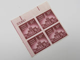 USPS Scott 1044 Vintage 10c Independence Hall Plate Block Mint Never Hinged/MNH -- New
