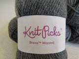 Knit Picks Brava Worsted Yarn Cobblestone Heather 5 Skeins 218 Yards Each C25697 -- New