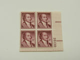 USPS Scott 1046 Vintage 15c John Jay Plate Block Mint Never Hinged/MNH -- New