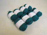 Ewe Ewe Wooly Worsted Yarn Teal 8 Skeins 95 Yards Each 100% Merino Superwash -- New