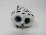 Ty Teenie Beanie Baby Nellie Teeny Tys White/Black White Owl Polyester Fiber -- Used