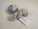 Manos Del Uruguay Serena Yarn Livid Blue/Ecru 2 Skeins 170 Yards Each -- New