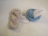 Manos Del Uruguay Serena Yarn Livid Blue/Ecru 2 Skeins 170 Yards Each -- New