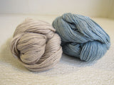 Manos Del Uruguay Serena Yarn Livid Blue/Ecru 2 Skeins 170 Yards Each -- New