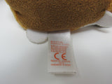 Ty Teenie Beanie Baby Gypsy Brown/White Polyester Fiber Glass Pellets -- Used