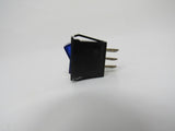 General Switches Blue Rocker Illuminater Switch Black/Gold 21920 -- New