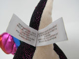 Ty Beanie Boos Anora Black/Rainbow 06T-01597714 Polyester Fiber Plastic Pellets -- Used