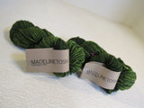 Madelinetosh Super Bulky Hand Dyed Yarn Jade 2 Skeins 90 Yards Each -- New