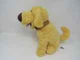 Disney Pixar Up Dug With Cone Plush Toy Tan/White Polyester Fiber -- Used
