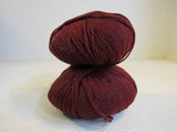 Cascade Yarns 220 Superwash Yarn Wine 2 Balls 220 Yards Each 100% Superwash Wool -- New