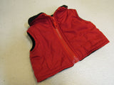 BABW Build A Bear Clothing Zip Vest Red/Black -- Used
