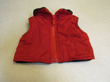 BABW Build A Bear Clothing Zip Vest Red/Black -- Used
