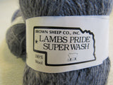 Brown Sheep Co Lambs Pride Superwash Yarn Blue Diamond 4 Skeins 200 Yards Each -- New
