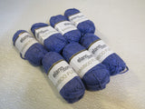 Elann Bamboo Fushion Yarn Periwinkle/Gray 7 Skeins 96 Yards Each -- New
