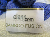 Elann Bamboo Fushion Yarn Periwinkle/Gray 7 Skeins 96 Yards Each -- New