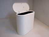 Standard Bathroom Trash Can 3 Gallon White P-RI-GW32 -- New