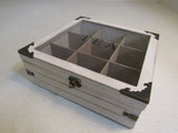 Designer Wooden Tea Box With 9 Sections Light Beige -- Used
