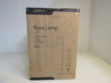 Addlon LED 5-ft Floor Lamp Black 7-ft Cord Glass Shade Bulb Included -- New