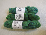 Love Spun Yarns Worsted Weight Yarn 3 Skeins 104 Yards Each Green/Blue/Teal -- New