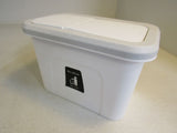 KaryHome Over Cabinet Door Waste Basket White Slide Top -- New
