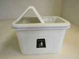 KaryHome Over Cabinet Door Waste Basket White Slide Top -- New