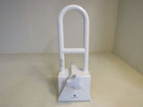 Vaunn Medical Bathtub Safety Rail Shower Grab Bar White Max User Weight 300-lbs -- New