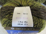 Berroco Foliage Yarn Brown/Green 10 Balls 100 Yards Each -- New