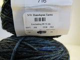 Dream Everlasting 12 Ply DK Yarn 2 Balls 275 Yards Each Teal/Green/Blue/Charcoal -- New
