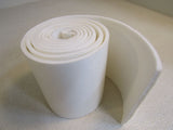 Standard 6-in Fuzzy Foam Cushion Roll Peel & Stick 84-in Long White -- New