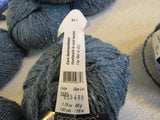 Berroco Blackstone Tweed Yarn Blue Tweed 10 Balls 130 Yards Each -- New