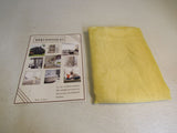 Keqiaosuocai Sheer Curtains Lot of 2 84in L x 52in W Golden Yellow Polyester -- New