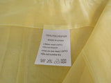 Keqiaosuocai Sheer Curtains Lot of 2 84in L x 52in W Golden Yellow Polyester -- New