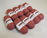 Valley Yarns Greenfield Yarn Mauve 9 Skeins 88 Yards Each -- New
