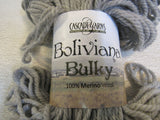 Cascade Yarns Bolivan Bulky Yarn Silver 1 Skein 175 Yards 100% Merino Wool -- New