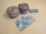 Expression Fiber Arts Sparkle DK Yarn 2 Balls 275 Yards Each Gray/Blue/Mauve -- New