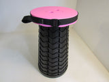 Fishboy Folding Telescopic Stool Pink/Black Load Capacity is About 180-kg M-002 -- New