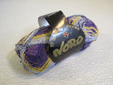 Noro Taiyo Sock Yarn Multicolored 1 Ball 470 Yards Purple/Gold/Gray -- New
