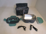 Standard Electronic Lunch Box 60W 1.5-L Gray/Green Solid And Durable DEF-001 -- New