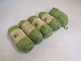 Lion Brand Yarn Natures Choice Organic Cotton Yarn 5 Skeins 150 Yards Each Green -- New
