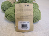Lion Brand Yarn Natures Choice Organic Cotton Yarn 5 Skeins 150 Yards Each Green -- New