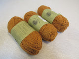 Lion Brand Yarn Natures Choice Organic Cotton Yarn Spice 3 Skeins 150 Yards Each -- New