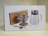 Aquach Pour Over Coffee Maker Silver Stainless Steel -- New