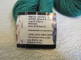 Lana Knits Hemp For Knitting Fingering Weight Yarn Green 3 Skeins 165 Yards Each -- New