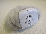 Lang Yarns Malou Light Baby Alpaca Yarn Silver 1 Ball 208 Yards -- New