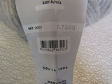 Lang Yarns Malou Light Baby Alpaca Yarn Silver 1 Ball 208 Yards -- New