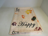 Designer Table Cloth Thanksgiving 120in x 60in Fall Themed -- New