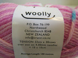 Woolly Jack and Jill DK Yarn Pink/Turquoise 4 Skeins 109 Yards Each -- New