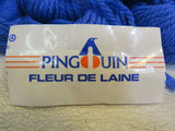 Pingouin Fleur De Laine Yarn Blue 10 Skeins 182 Yards Each 100% Wool -- New