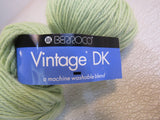 Berroco Vintage DK Yarn Light Green 2 Skeins 290 Yards Each -- New