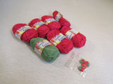 Cotton Licious Sweater Kits Yarn Sunset/Fern 7 Skeins 84 Yards Each -- New